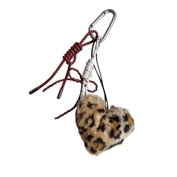 Burgundy Leopard Charm Set