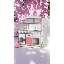 Ahşap Oyuncak Mutfak- 6mm. Mdf Şık tasarım. Eğitici Mutfak