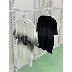 BALENCIAGA “Bitcoin Logo” Degradeli T-Shirt