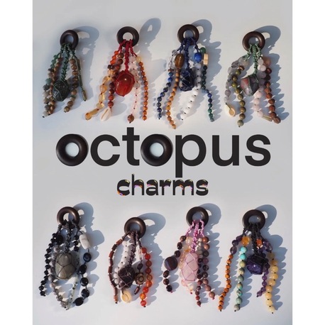 OCTOPUS CHARMS - Doğal Taşlı Çanta Süsü