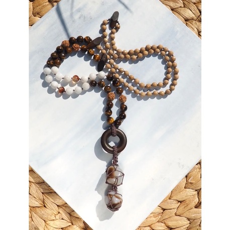 BUBBLE MALA - Doğal Taşlı Meditasyon Tespihi