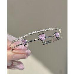 Triple heart bileklik 