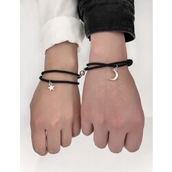 charmlı mıknatıslı çift bilekliği 