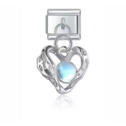 Holografik kalp charm