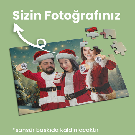 3 Kişilik Yılbaşı Nah Puzzle (A4 99 Parça)