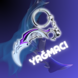 Valorant Metal Anahtarlık (yağmacı Karambit)