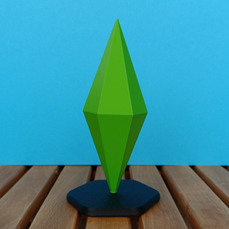 The Sims Plumbob Figürü - Yeşil Ruh Hali İkonu – Dekoratif ve Koleksiyonluk Sims Figür