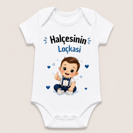 Halçesinin Loçkasi Erkek Bebek Zıbın-Body