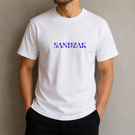 Sandzak Orta Yazılı T-Shirt Erkek