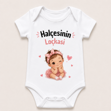 Halçesinin Loçkasi Kız Bebek Zıbın-Body