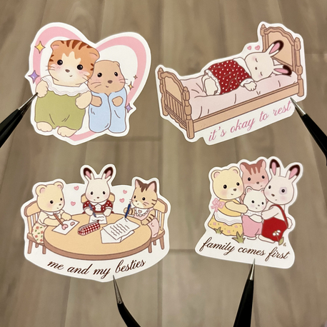 sylvanian sticker pack 1