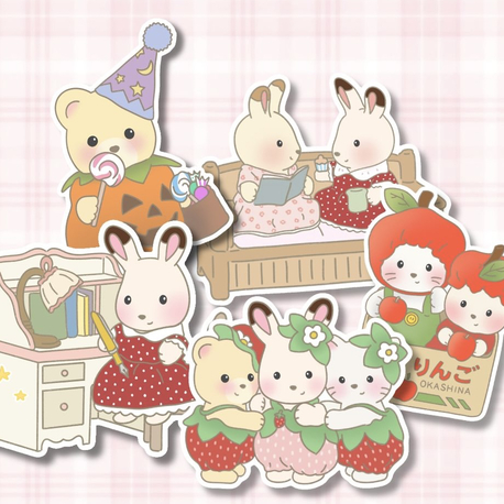 sylvanian sticker pack 2