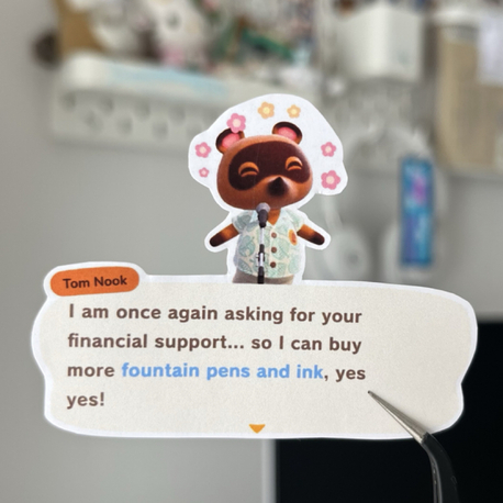 tom nook animal crossing sticker