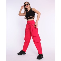 Bel Detay Siyah Crop