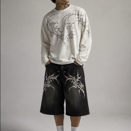 TRİBAL DESENLİ LONGSLEEVE