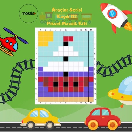 KAYIK-3 Çocuklar İçin Piksel Mozaik Kiti
