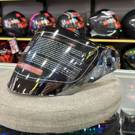 JK21 Yarım Kask Gümüş Aynalı Vizör