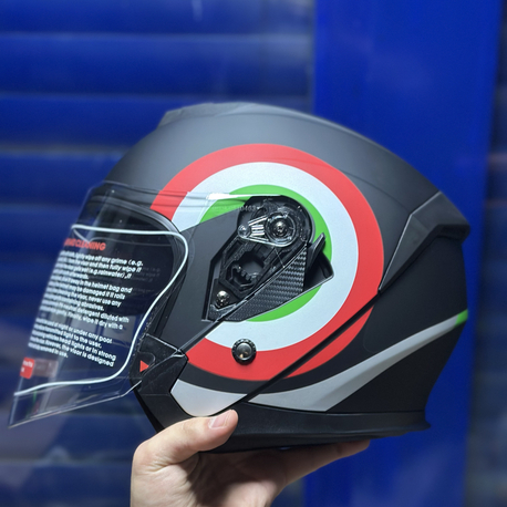 YARIM KASK ( MAT SİYAH ) GÜNEŞ GÖZLÜKLÜ VE İNTERKOM UYUMLU / MOTOKASKK 
