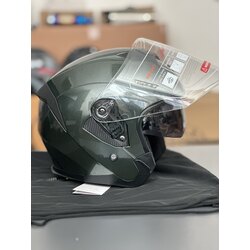 YARIM KASK (HAKİ) GÜNEŞ GÖZLÜKLÜ VE İNTERKOM UYUMLU / MOTOKASKK