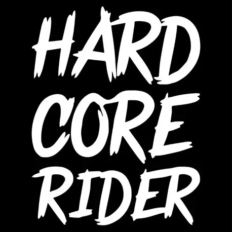 Hard Core Rider Sticker