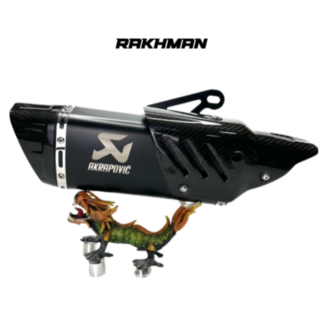 AKREPOVİC RACING LINE GERÇEK KARBON UÇ SİYAH