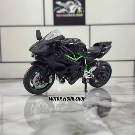 1:18 Kawasaki H2R Motosiklet Figürü (KUTULU)