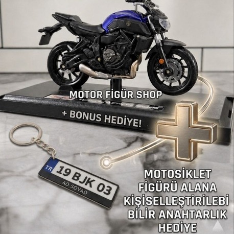 Maisto 1:18 Yamaha MT-07 Motosiklet Figürü (KUTULU)
