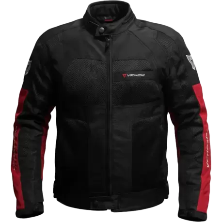 VENOM Dynamic - 4 Mevsim ERKEK Motosiklet Montu - Siyah/Kırmızı