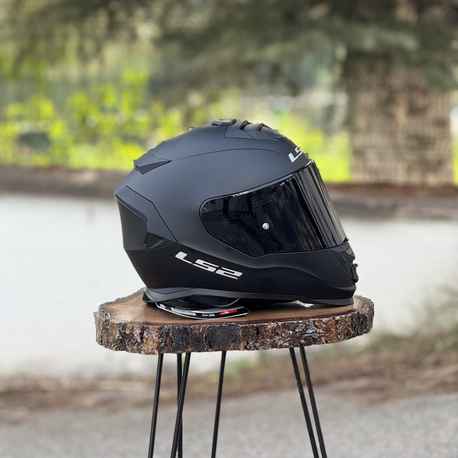 LS2 STORM 2 MAT SİYAH KASK ( SİYAH VİZÖR )