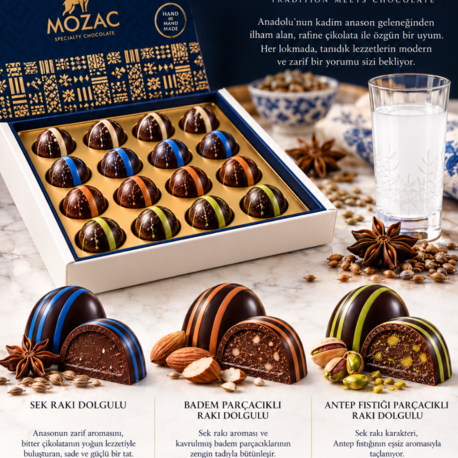 MOZAC Anatolia Collection 224 gr - Rakı Aromalı Çikolata