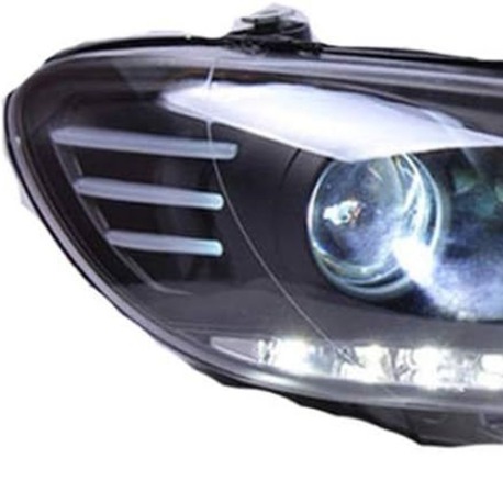 SCIROCCO 2009-2014 LEDLİ MERCEKLİ SİYAH ZEMİN FAR