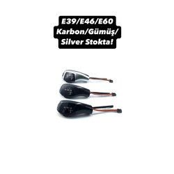 BMW E39 / E46 / E60 Karbon & Gümüş Vites Kolu (SMG Tarzı)