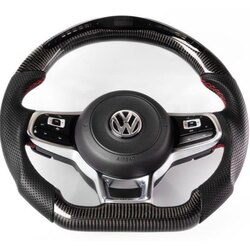Volkswagen GTI & R-Line Karbon Fiber LED Gösterge Ekranlı D-Shape Direksiyon