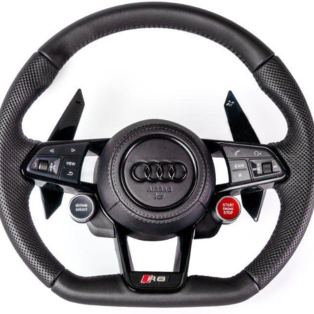 AUDI RS START STOP VE DRİVE MODLU DERİ DİKİŞLİ DİREKSİYON 