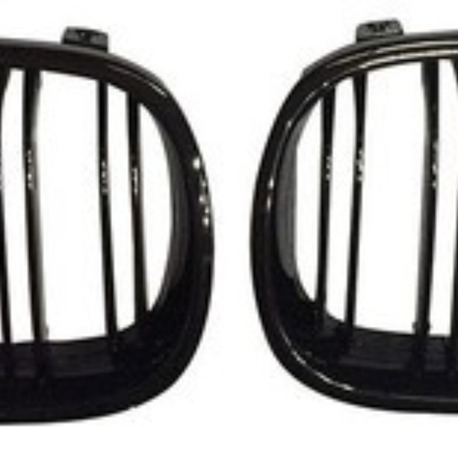 BMW E60 / E60 LCI M5 Style Böbrek Panjur (Gloss Black – Parlak Siyah).