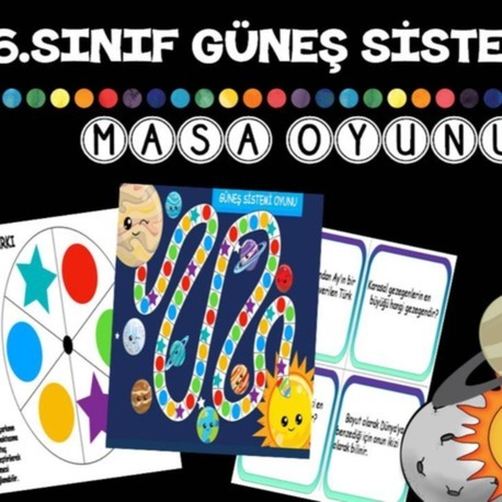 6.SINIF GÜNEŞ SİSTEMİ ÇARKLI OYUN