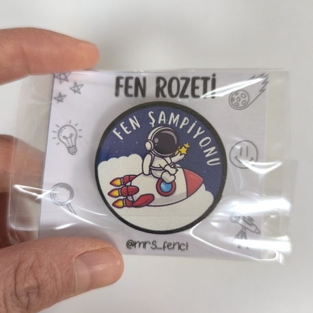 Fen şampiyonu rozet 3.model