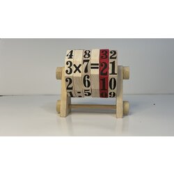 Eğitici Ahşap Matematik Çarkı | 4 İşlem Öğretici Oyuncak