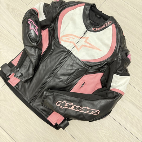 ALPİNESTARS DERİ HÖRGÜÇLÜ MONT SİYAH-PEMBE