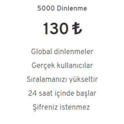 Spotify Premium Dinlenme - 5000 Dinlenme