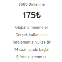 Spotify Premium Dinlenme - 7500 Dinlenme