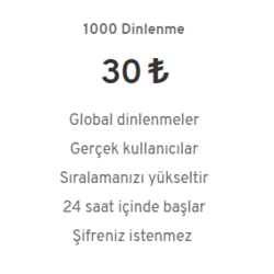 Spotify Premium Dinlenme - 1000 Dinlenme