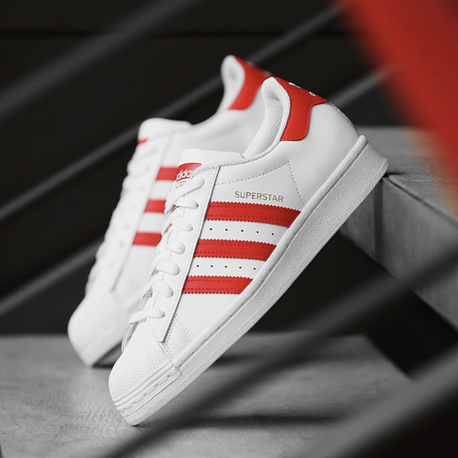 Adidas SüperStar Whit Red