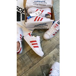 Adidas Süper Star Whit Red