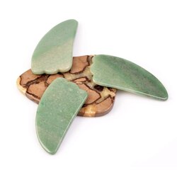 aventurin taşı gua sha tası masaj aleti