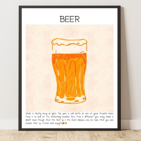Beer Art Print Tasarım Poster No:2