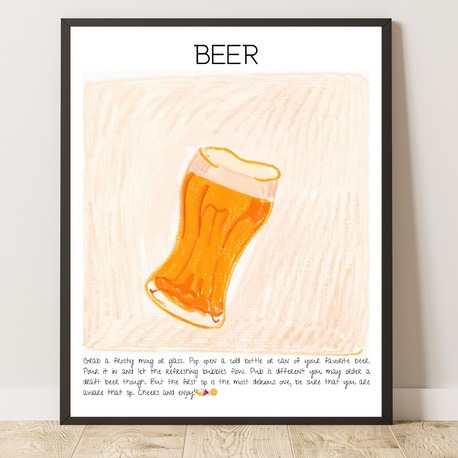 Beer Art Print Tasarım Poster No:1
