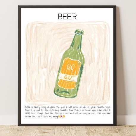 Beer Art Print Tasarım Poster No:5