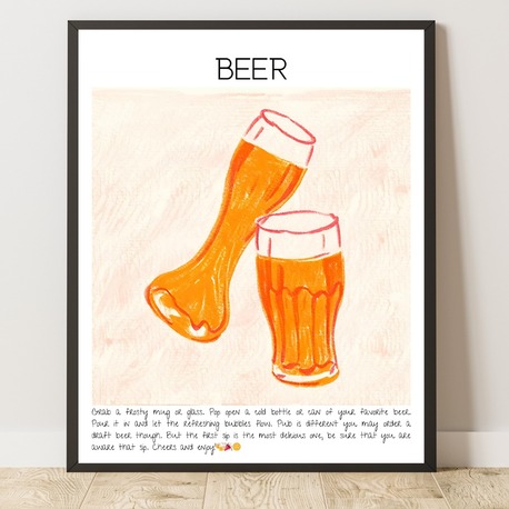 Beer Art Print Tasarım Poster No:4