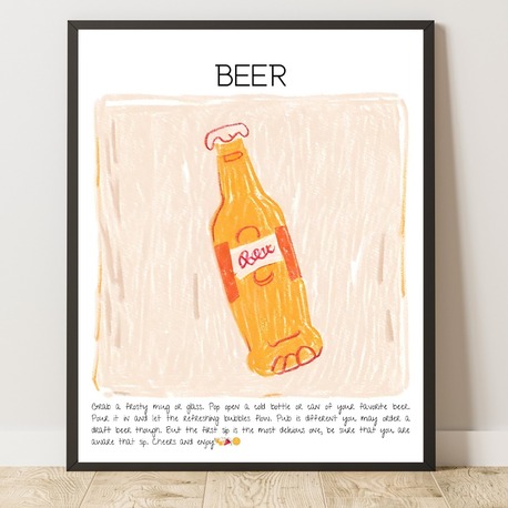 Beer Art Print Tasarım Poster No:3